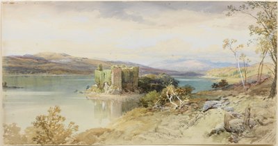 Ardchonnel Castle, Loch Awe by Thomas Miles II Richardson